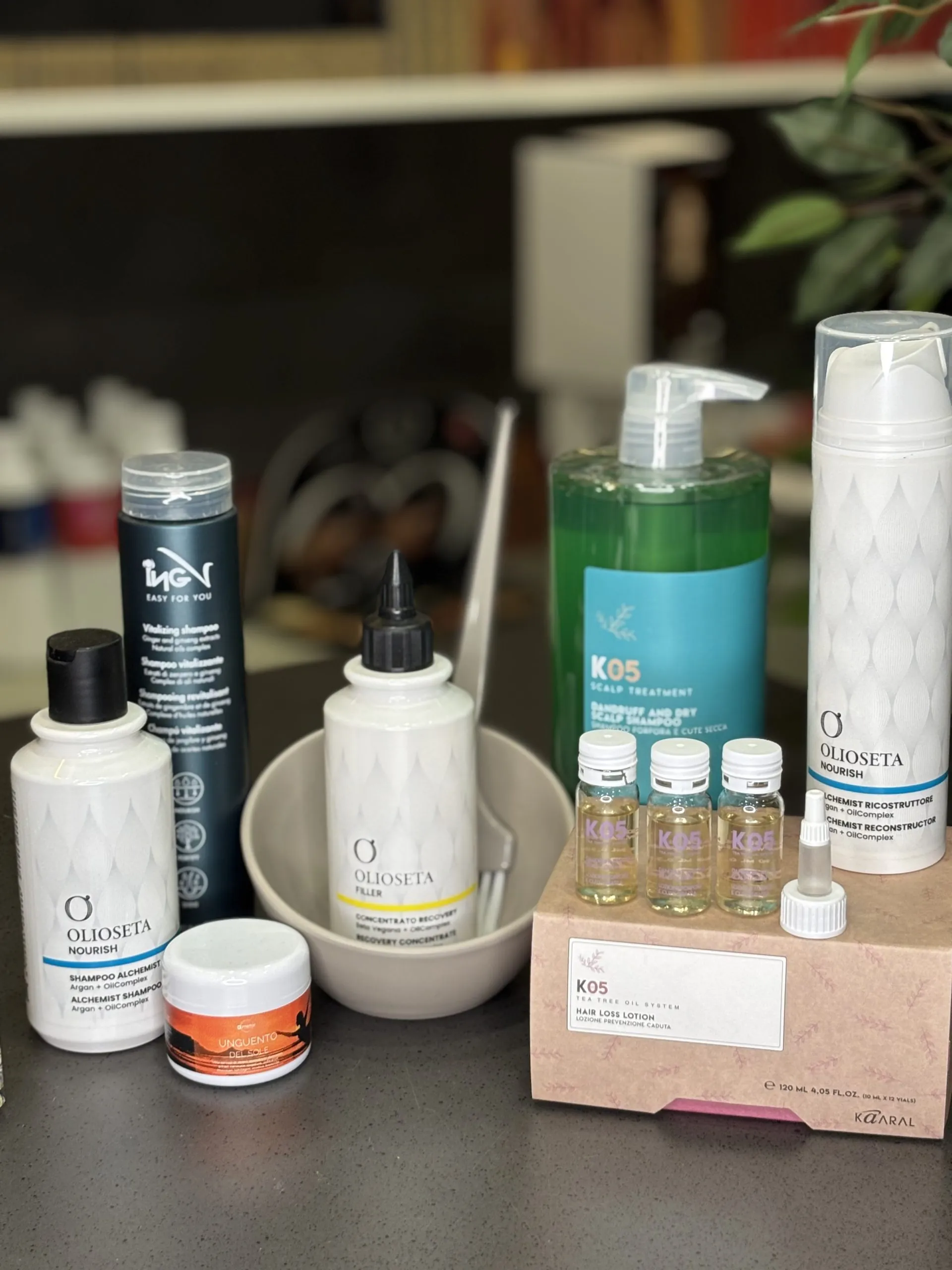 Prodotti curativi per capelli